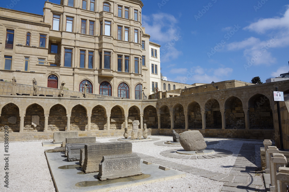 Ancient market square in Icheri sheher (Old Town) of Baku