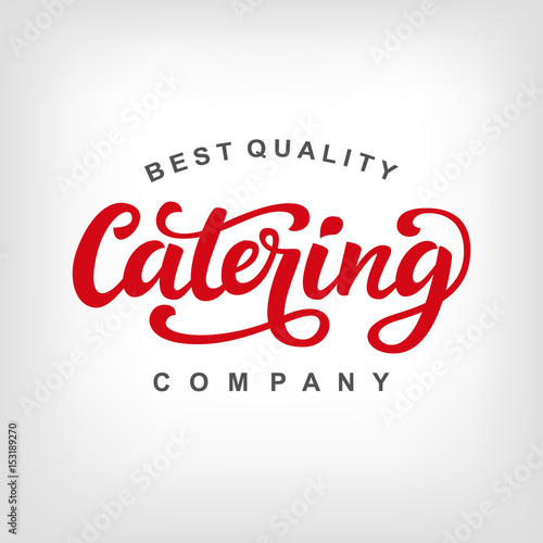 Catering vector logo badge