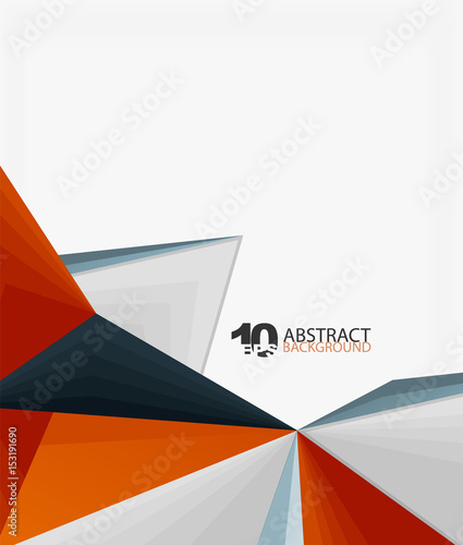 3d triangle polygonal abstract vector