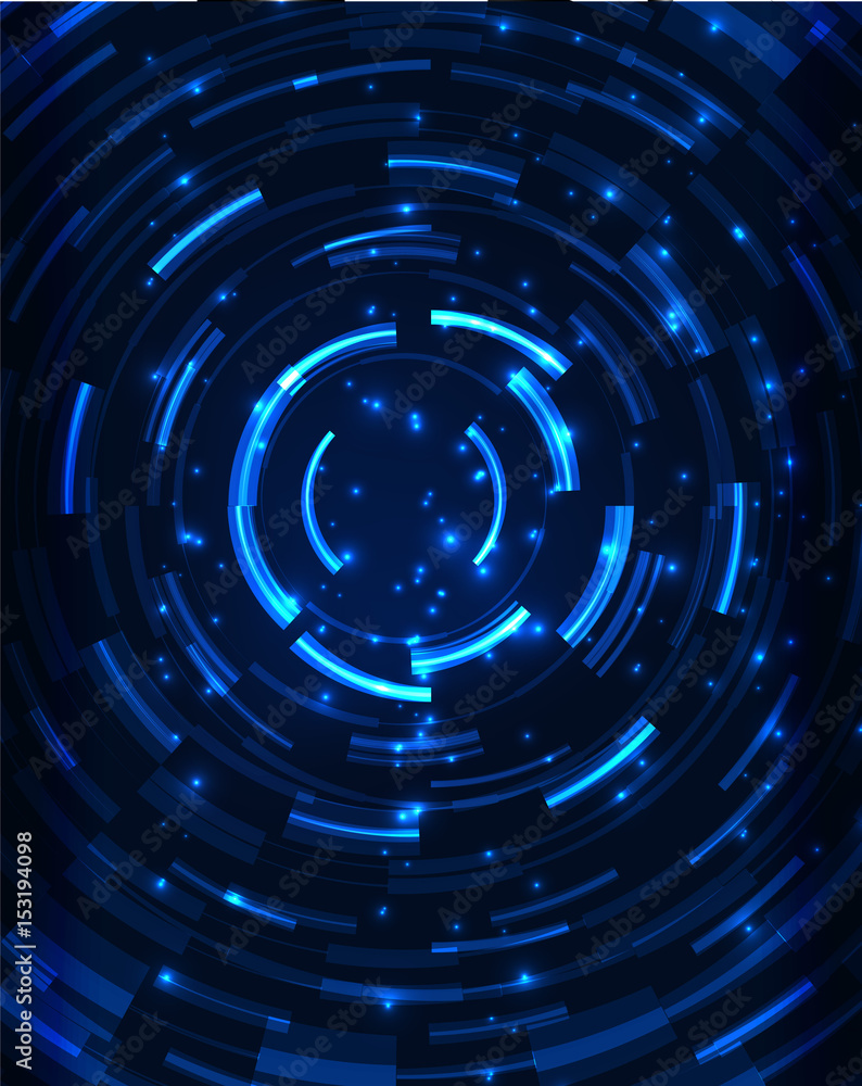 Obraz premium Neon circles abstract background