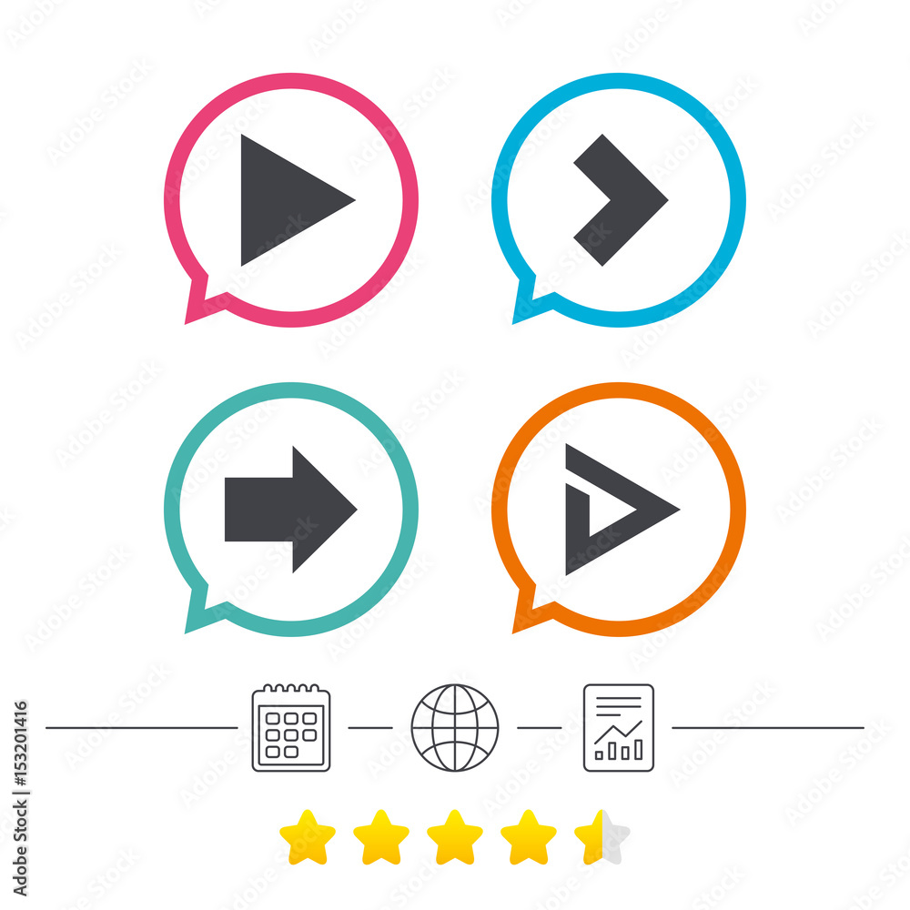 Arrow icons. Next navigation signs symbols.