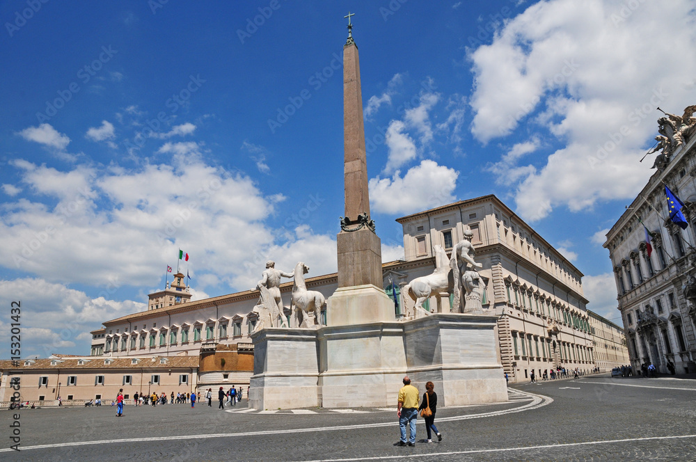 Roma, il Palazzo e piazza del Quirinale
