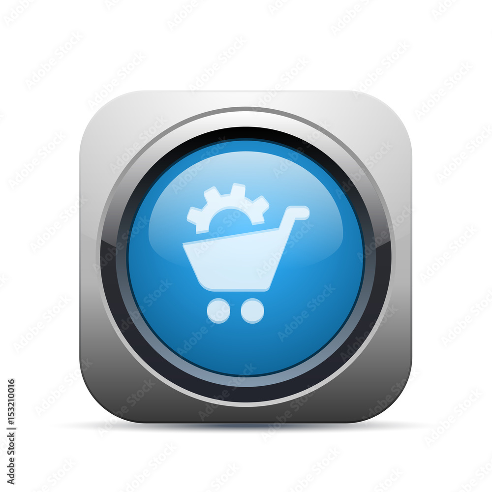Square Push-Button - Vector Square Push-Button - Vector
