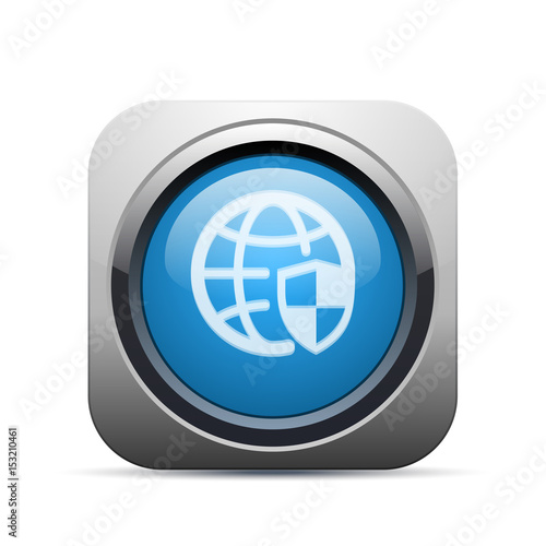 Square Push-Button - Vector