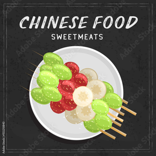 Cartoon vector illustration of sweetmeats