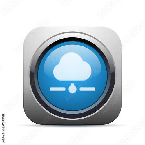 Square Push-Button - Vector