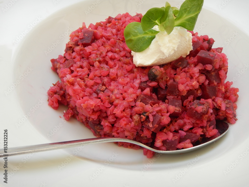 buckwheat risotto with beetroot and ricotta buckwheat risotto with beetroot and ricotta