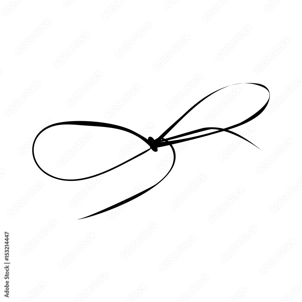 Thread Bow Icon Symbol Design. Icon Vector illustration isolated on white background. Thread Bow Icon Symbol Design. Icon Vector illustration isolated on white background.