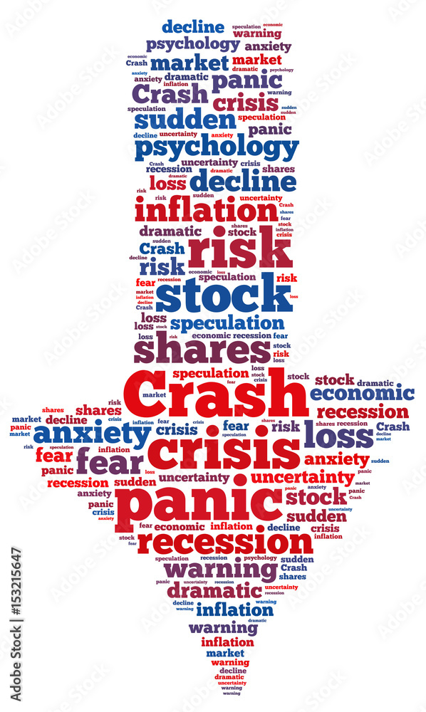 stock crash panic word cloud stock crash panic word cloud