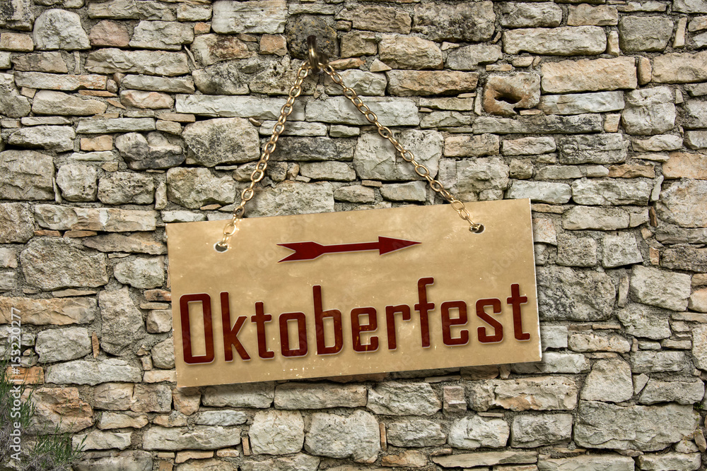 Fototapeta premium Schild 235 - Oktoberfest