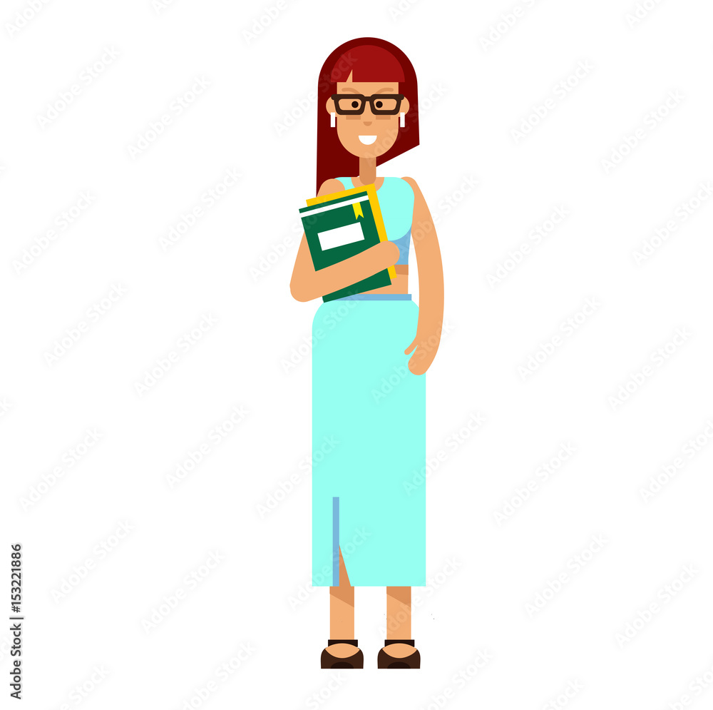 Vector detailed character people on white background Vector detailed character people on white background