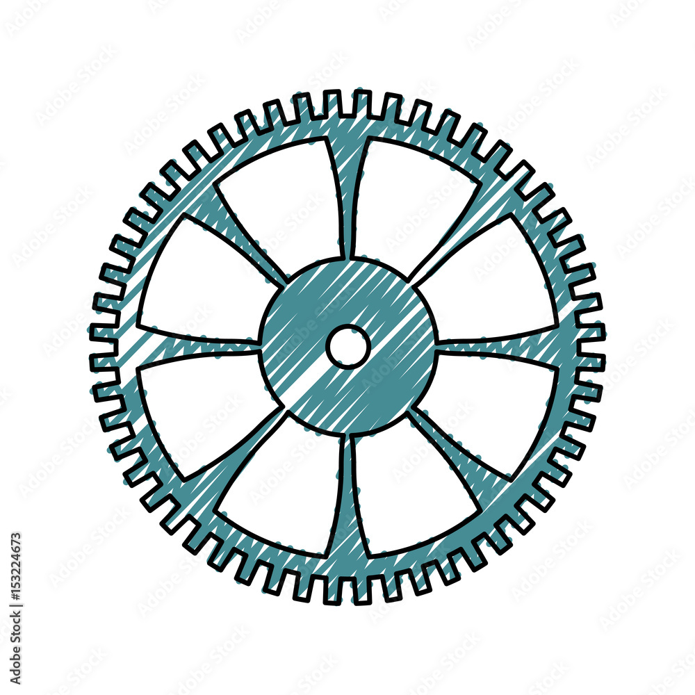 Gear machinery piece icon vector illustration graphic design Gear machinery piece icon vector illustration graphic design