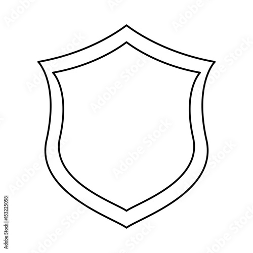 Shield security emblem icon vector illustration graphic design