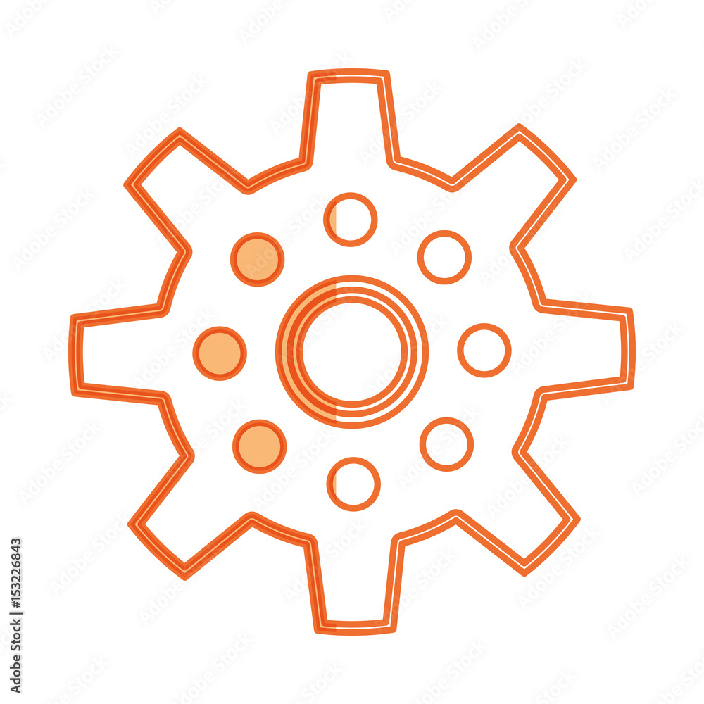 Gear machinery piece icon vector illustration graphic design Gear machinery piece icon vector illustration graphic design