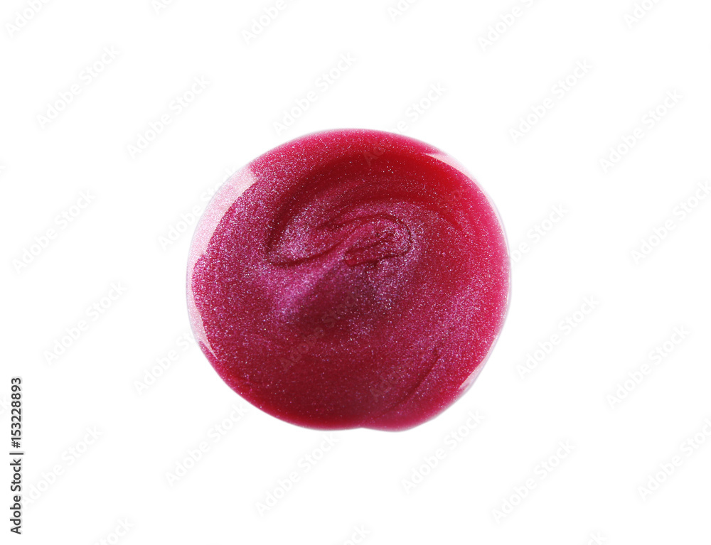 Color lip gloss isolated on white Color lip gloss isolated on white