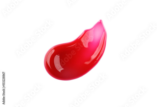 Tableau sur toile Color lip gloss isolated on white