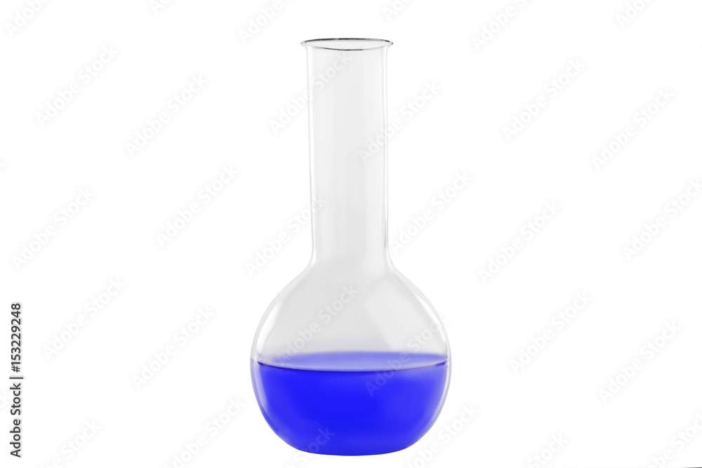 Test-tube with a dark-violet liquid, isolated on a white background. Medicine, Chemistry. Horizontal frame Test-tube with a dark-violet liquid, isolated on a white background. Medicine, Chemistry. Horizontal frame