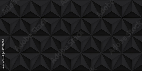 Vector triangles retro black background, mesh gradient, geometric wallpaper, dark pattern