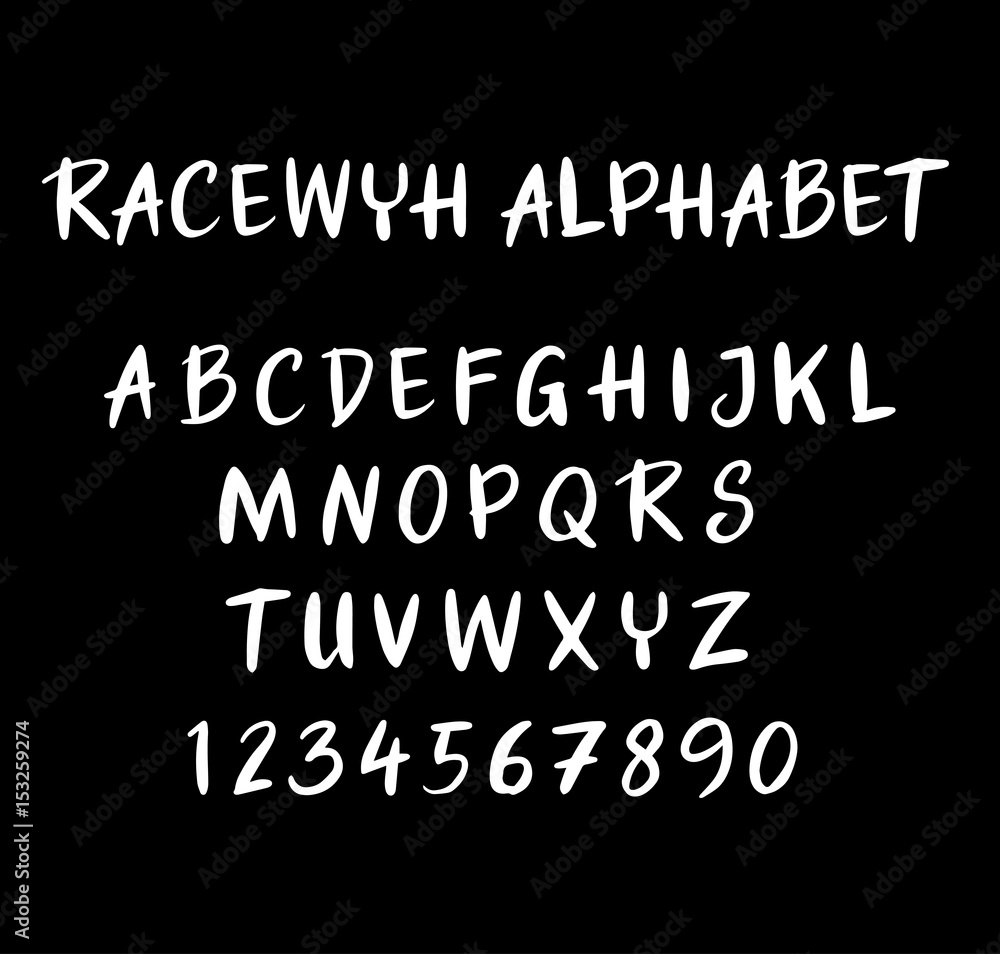 Racewyh vector alphabet uppercase characters. Good use for logotype, cover title, poster title, letterhead, body text, or any design you want. Easy to use, edit or change color. 