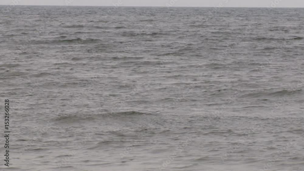 View of Baltic sea and waves in cloudy weather, wide angle shooting. View of Baltic sea and waves in cloudy weather, wide angle shooting.