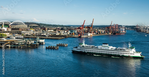 Cruise Boat in Seattle Wharf, Washington, USA