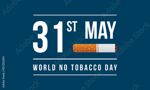 No tobacco day style background collection