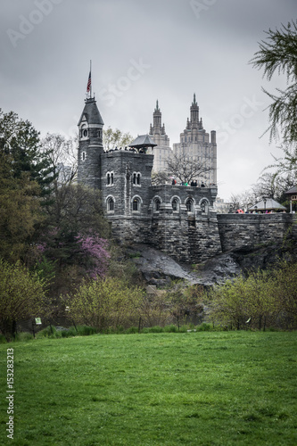 Castle in New York Central Park  USA