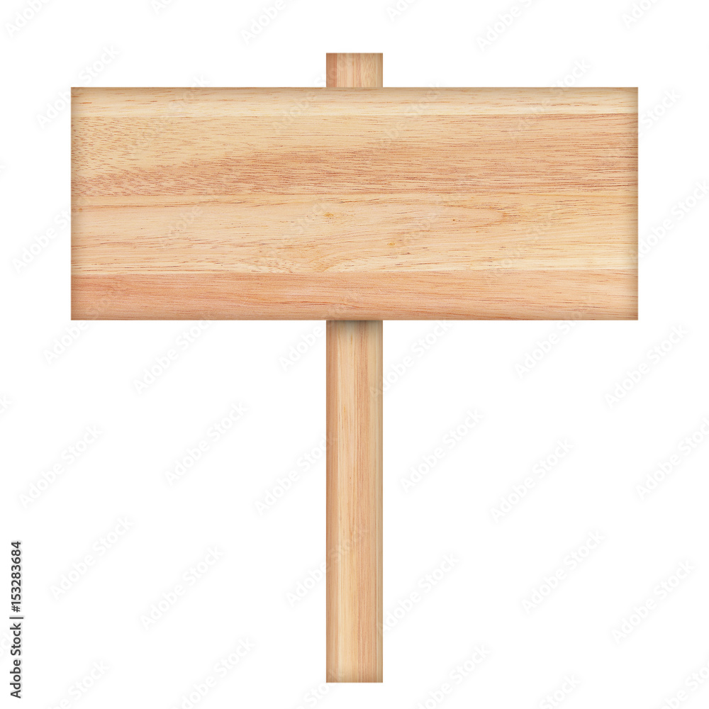 Wooden sign isolated on white background. Wooden sign isolated on white background.