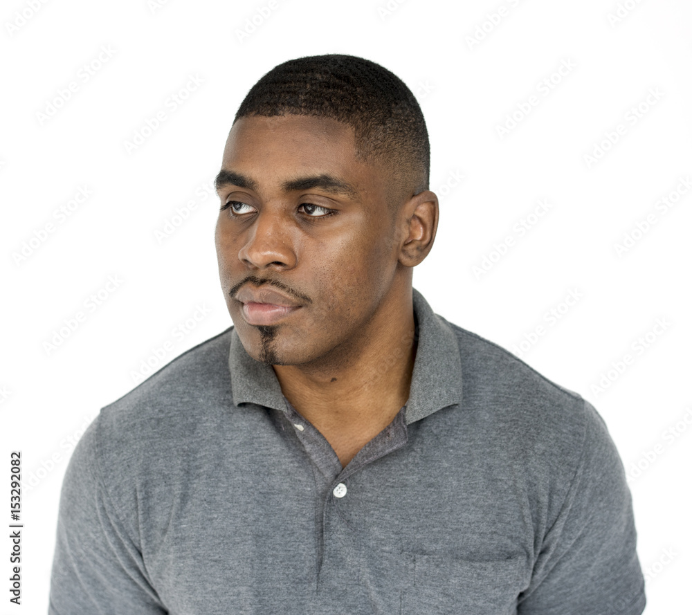 Obraz premium Adult Man Gesture Portrait Studio