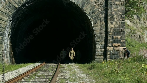 The army of the USSR. Soviet military patrol arrested the saboteur. Reconstruction of the Soviet army. Protection of railroad facilities. The TRANS-Siberian railway.