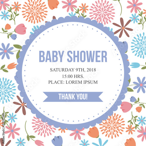 baby shower related icons image design