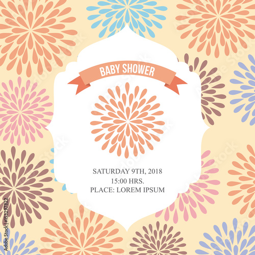 baby shower related icons image design