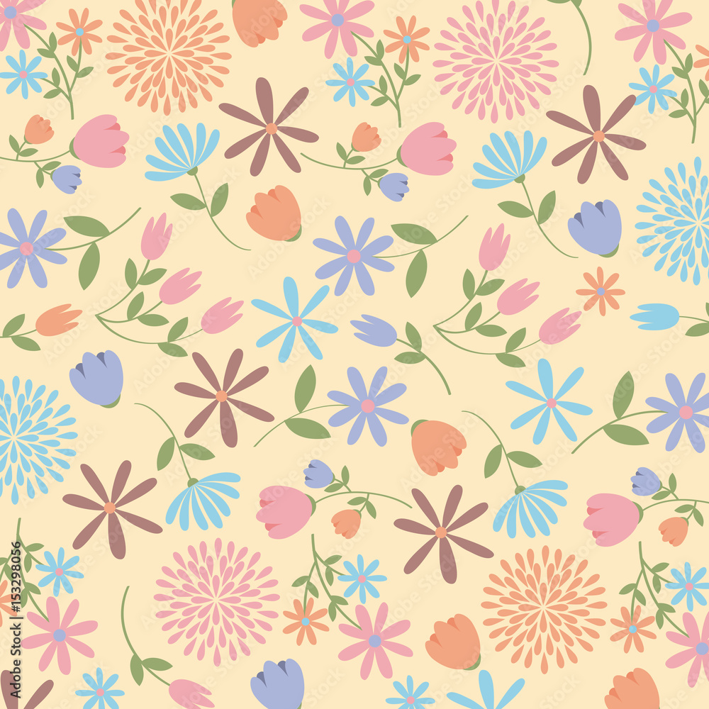 spring flowers background image vector illustration design spring flowers background image vector illustration design