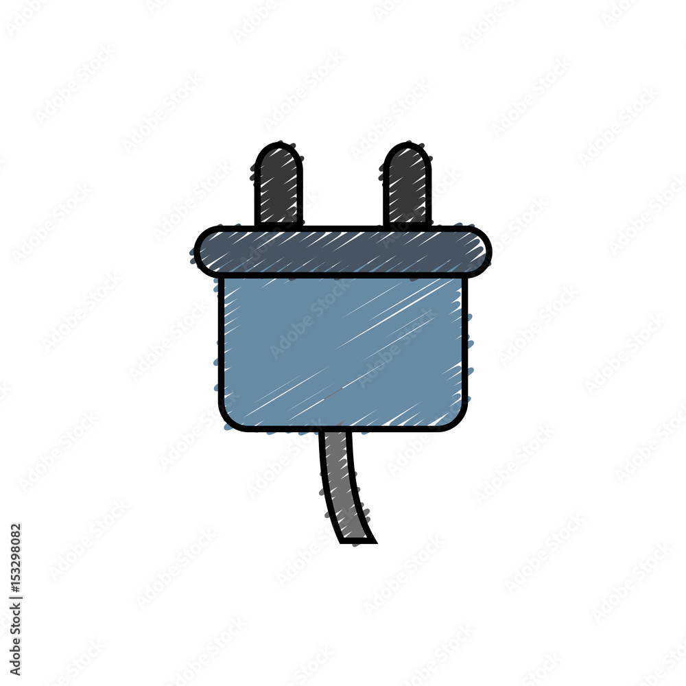 electric plug icon over white background. vector illustration electric plug icon over white background. vector illustration
