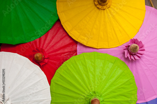 Colorful umbrella background