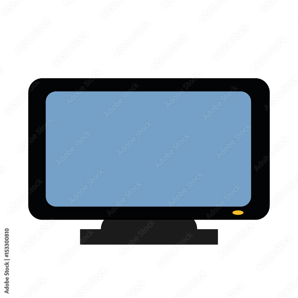 modern television icon over white background. vector illustration modern television icon over white background. vector illustration