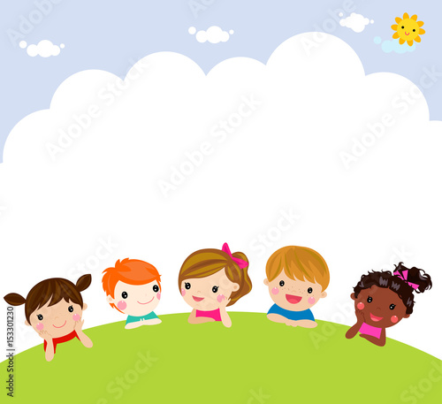 Wallpaper Mural Group of children Torontodigital.ca