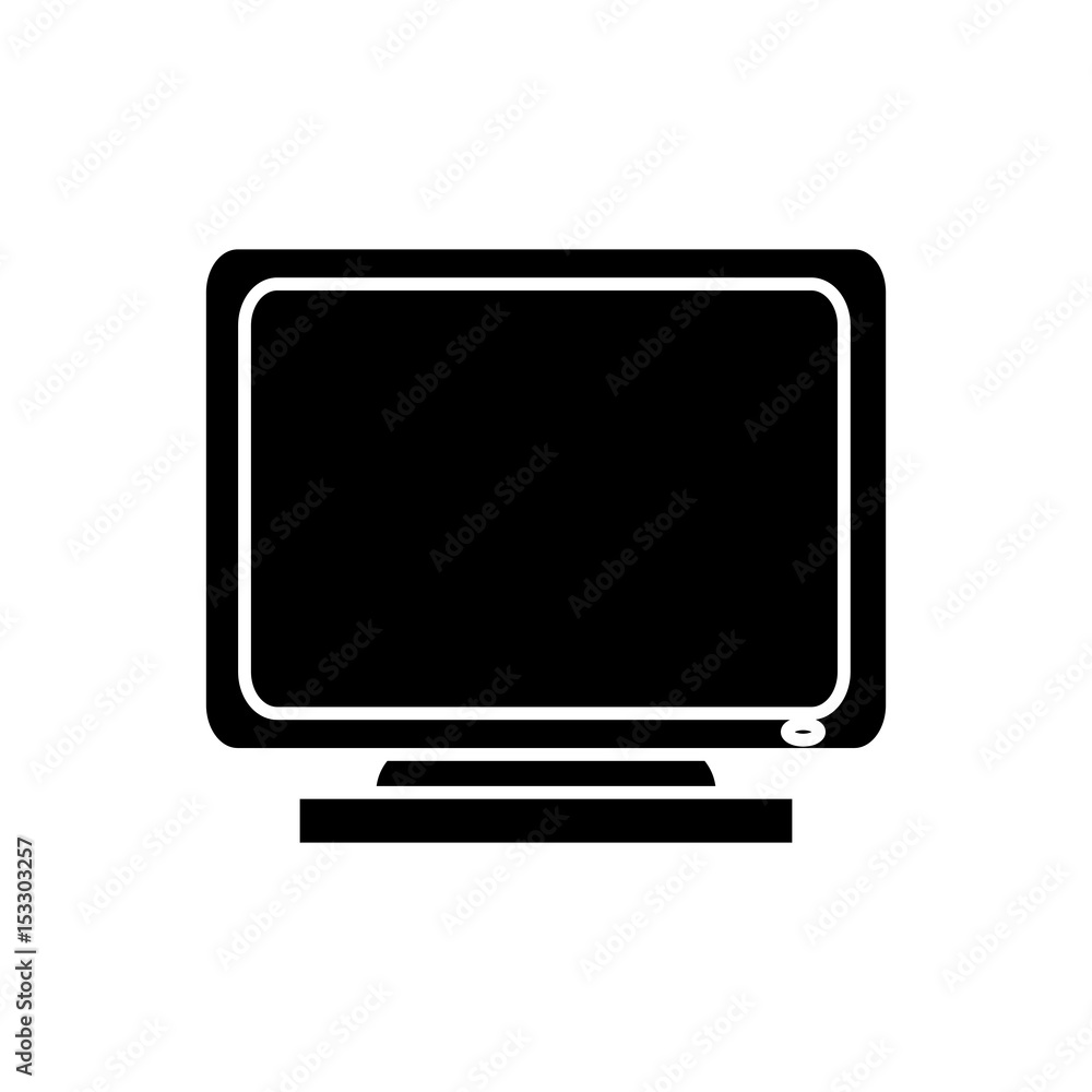 computer icon over white background. vector illustration computer icon over white background. vector illustration