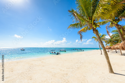 Akumal beach - paradise bay  Beach in Quintana Roo  Mexico - caribbean coast