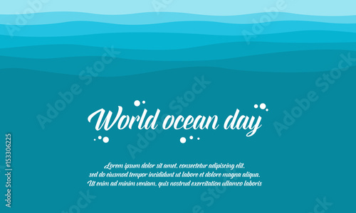 World ocean day style collection