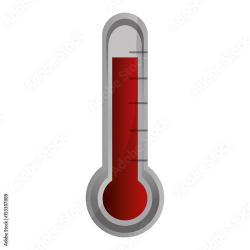 thermometer icon over white background. vector illustration
