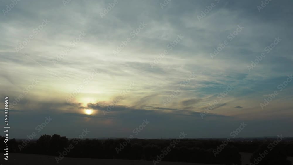 sundown to blue hour view from the monreberg, kalkar time lapse sundown to blue hour view from the monreberg, kalkar time lapse