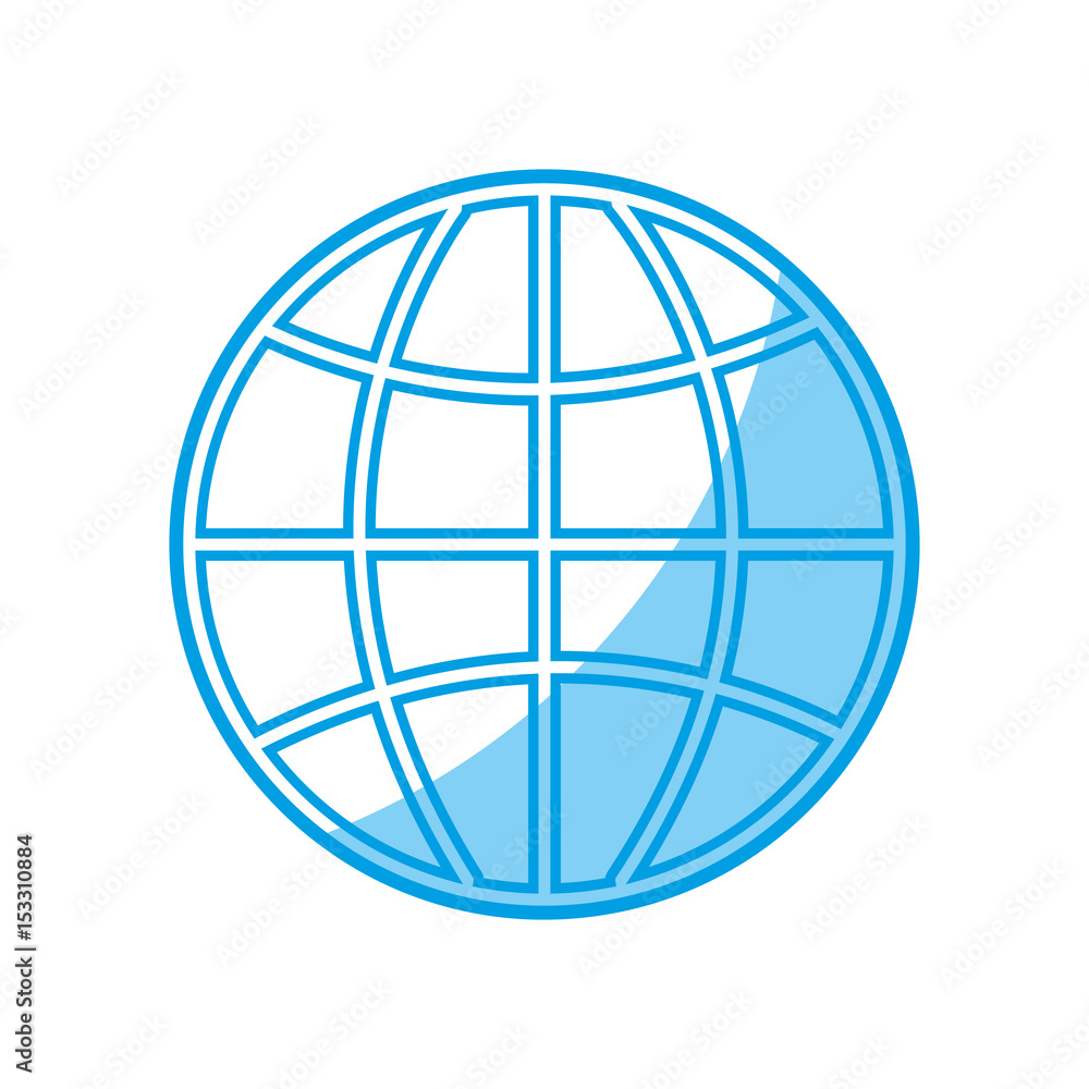 global sphere icon over white background. vector illustration global sphere icon over white background. vector illustration