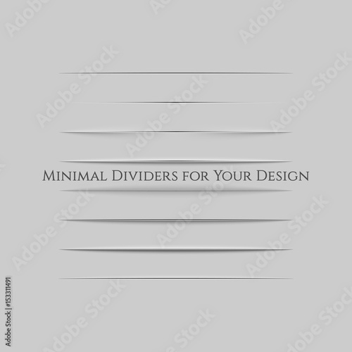 Realistic Page Dividers Set for Your Design