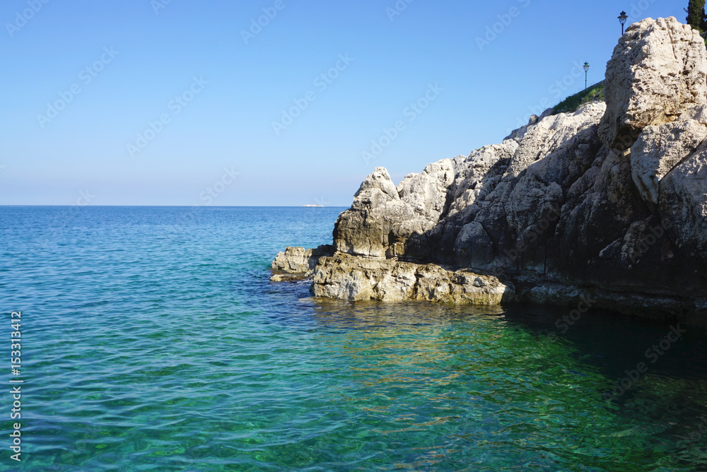 Beautiful adriatic sea in Rovinj,Croatia