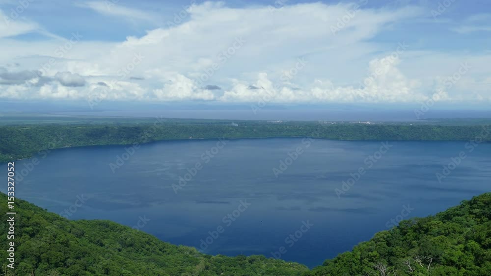 Overview of lake Apoyo in Catarina village Overview of lake Apoyo in Catarina village