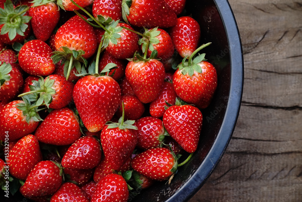 Fresh ripe perfect strawberry 