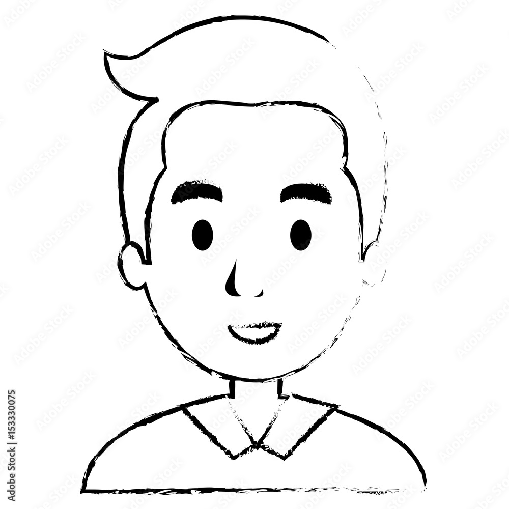 young man avatar character vector illustration design young man avatar character vector illustration design