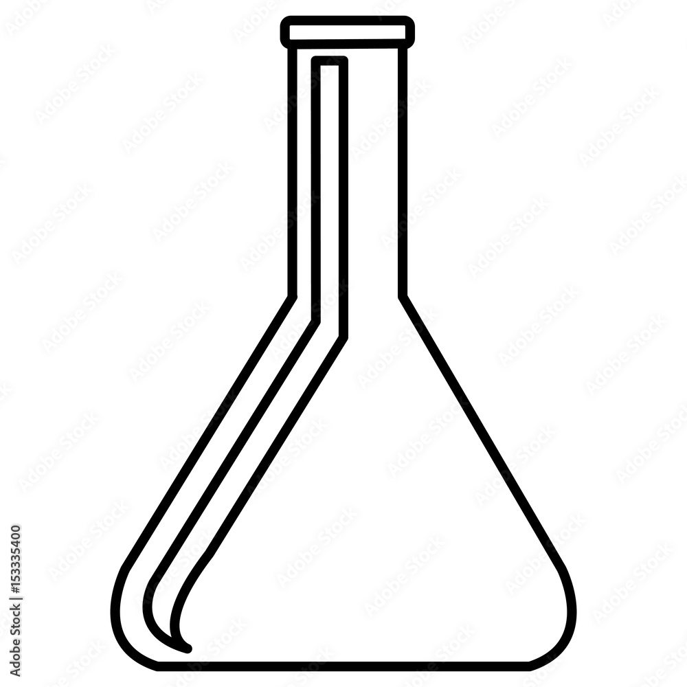 Naklejka premium tube test isolated icon vector illustration design