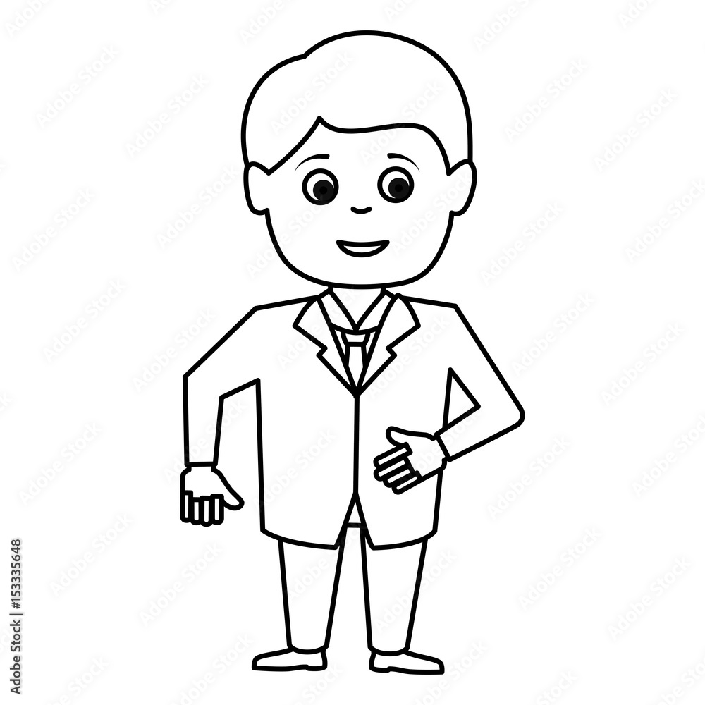 businessman worker isolated icon vector illustration design